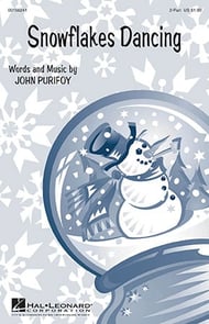 Snowflakes Dancing SA choral sheet music cover